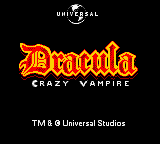 Dracula - Crazy Vampire (USA) Title Screen